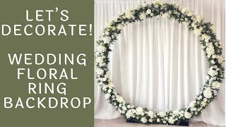 Round Floral Wedding Backdrop  75 Feet Stand  TimeLapse Setup [upl. by Hartzke]