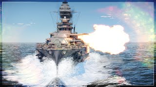 GIANT 14INCH BATTLESHIP GUNS  USS Arizona Naval Gameplay [upl. by Aubrette]