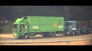 LKWCrashtest Ladungssicherung Volvo CH230 mit 80kmh auf Volvo FL6H stehend [upl. by Sidhu]