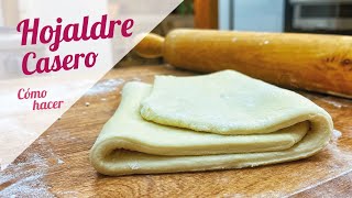 HOJALDRE CASERO PARA PRINCIPIANTES  Receta para palmeritas y croissant [upl. by Vitoria]