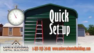 DIY METAL BUILDING KIT  Universal Metal Buildings [upl. by Otanutrof]