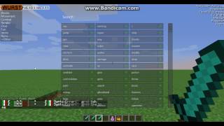 Most  Commands on wurst Minecraft [upl. by Ileek]