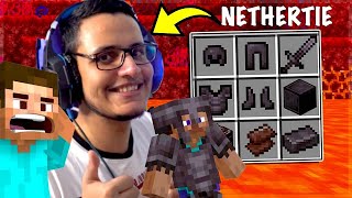 Getting Netherite to Fight Ender Dragon Minecraft Live [upl. by Yral]