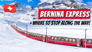 BERNINA EXPRESS  Taking a beautiful Swiss panoramic train through Graubunden  Landwasser Viaduct [upl. by Harmonie]