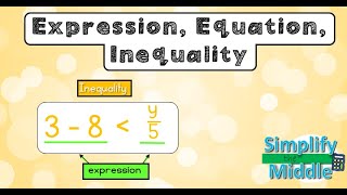 Expression Equation and Inequality [upl. by Sparky]