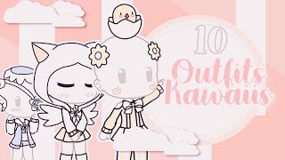 à¬½  Í€Ì— 10 ideas de outfits kawaiis ËŽËŠË— à­­Ì¥ã€”Gacha Lifeã€•Chicas [upl. by Mundt]