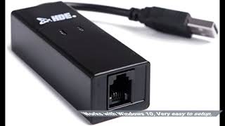 User Review USB 56K External Dial Up Fax Data Modem Windows 108  7  XPVista [upl. by Chin]