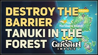 Tanuki Destroy the barrier Puzzle Genshin Impact [upl. by Rodolfo243]