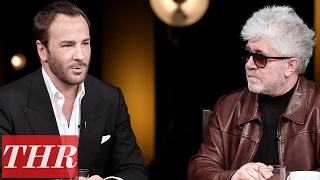 THR Full Oscar Writers Roundtable Tom Ford Pedro Almodovar Taylor Sheridan amp More [upl. by Roach839]