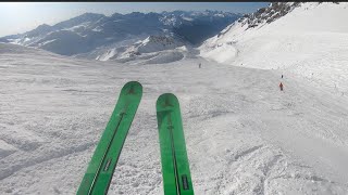 Skiing 1350m Descent  St Anton Austria [upl. by Nnylak797]