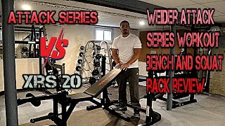 Weider Attack Series Olympic Workout Bench and Squat Rack Review Weider XRS 20 vs Attack Series [upl. by Willyt242]