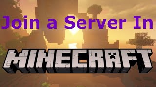 How to join a Minecraft Server 1204 Java Edition [upl. by Noslen972]