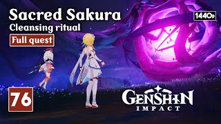 Sacred Sakura Cleansing Ritual  Genshin Impact Walkthrough [upl. by Alyak]