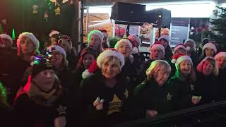 WHAT CHRISTMAS MEANS TO ME Rock Choir at Birkdale Lights Switch On 1st December 2024 [upl. by Adnamas]