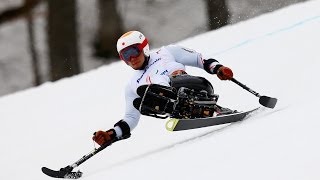 Akira Kano  Mens downhill sitting  Alpine skiing  Sochi 2014 Paralympics [upl. by Storer890]