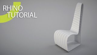 Rhino Simple Chair Tutorial 02 [upl. by Corie578]