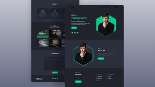 Responsive Personal Portfolio Website Using HTML CSS amp JavaScript [upl. by Hiroko996]