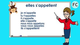 Le Verbe S Appeler au Présent  To Call Present Tense  French Conjugation [upl. by Dena]