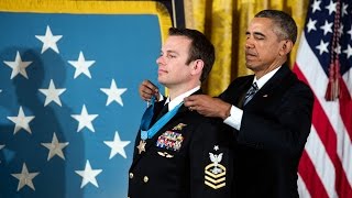 The President Presents the Medal of Honor to US Navy Senior Chief Edward Byers Jr [upl. by Ttegdirb490]