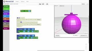 BlocksCAD Training Video Working With Code [upl. by Jerrome]