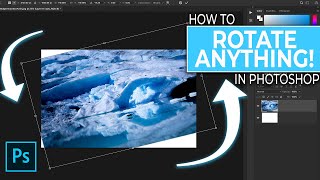 How To Rotate Images And Layers In Photoshop [upl. by Llerrod]