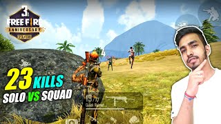 23 KILLS WITH NEW CHARACTERS  FREE FIRE 3rd ANNIVERSARY SPECIAL GAMEPLAY [upl. by Clie]