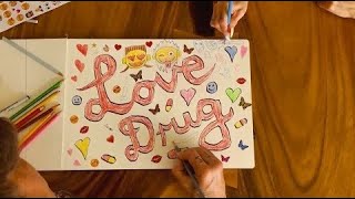 DIE ANTWOORD  LOVE DRUG Lyric video [upl. by Silliw]