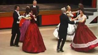 Quadrille Club dancing the Beseda Quadrille [upl. by Anyela]