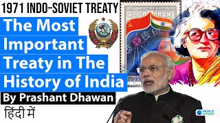 1971 war India Russia Defence Pact Explained  Current Affairs [upl. by Kiki715]