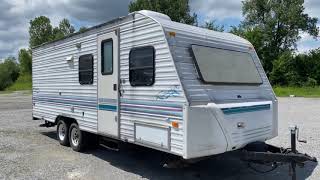 1998 Fleetwood Prowler Lite 22LW Travel Trailer Walkthrough Tri State RV Anna IL [upl. by Nnayllek]