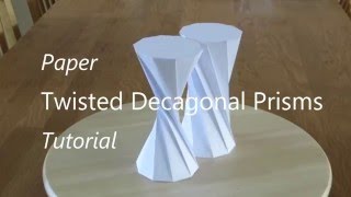 Twisted Decagonal Prism Tutorial [upl. by Nollahs946]