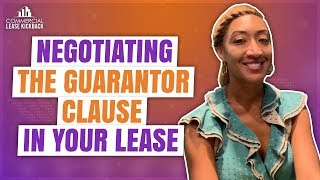 What does having a guarantor mean in commercial lease and how to negotiate guarantor clause [upl. by Eeldivad]