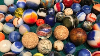 Rare amp Valuable Marbles from the 1800s My Lost Marble Collection Vintage Toys [upl. by Senaj407]