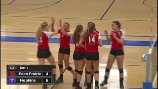 Girls High School Volleyball Eden Prairie vs Hopkins [upl. by Occer307]