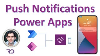 Create push notifications for Power Apps mobile  Tutorial [upl. by Atinit]