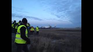 An 225 Världens största flygplan landar på Stockholm Arlanda Airport [upl. by Nodmac]