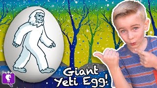 Giant YETI SURPRISE Eggs with HobbyKidsTV [upl. by Iron269]