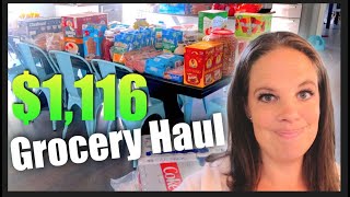 Grocery Haul OCTOBER One Month of Food for a Large Family [upl. by Merideth]