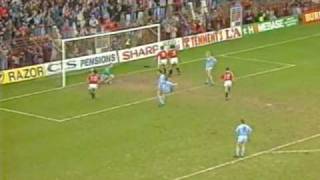 8990 Man Utd v Man City Feb 3rd 1990 Highlights [upl. by Kissiah]