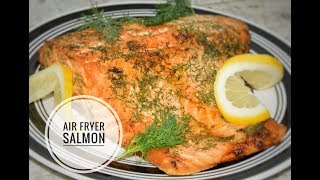 Air Fryer Salmon Recipe  How To Cook Fish In An Air Fryer [upl. by Ameehs]