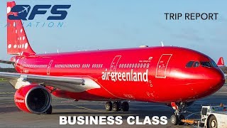 TRIP REPORT  Air Greenland  A330 200  Copenhagen CPH to Kangerlussuaq SFJ  Business Class [upl. by Enaasiali]