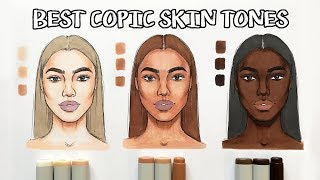 BEST COPIC SKIN TONES 👩🏼👩🏽👩🏿 [upl. by Yrreb]