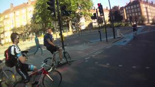 Another Red Light Jumping Cyclist Busted [upl. by Eiramanel857]