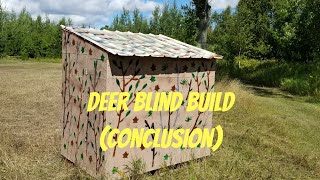 DIY Deer Blind Cheap and EasyConclusion [upl. by Elfrieda]