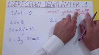 1 DERECEDEN DENKLEMLER 1  Şenol Hoca [upl. by Tram566]