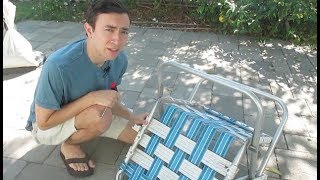 Lawn Chair Webbing Replacement [upl. by Enilorac]