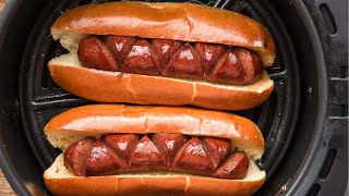 Air Fryer Hot Dogs in 6 minutes [upl. by Asare]