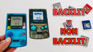 Gameboy Color  IPS V2 Backlit versus Standard LCD Screens [upl. by Atsirtal]