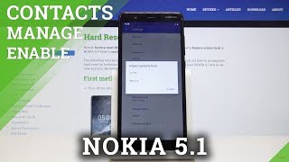 How to Transfer Contacts from SIM to NOKIA 51  Import  Export Contacts [upl. by Adiel]