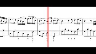 BWV 1034  Flute Sonata in E Minor Scrolling [upl. by Embry]